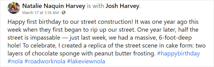 1-Year Birthday Party For Incomplete Road Construction Goes Viral And Finally Gets Authorities' Attention