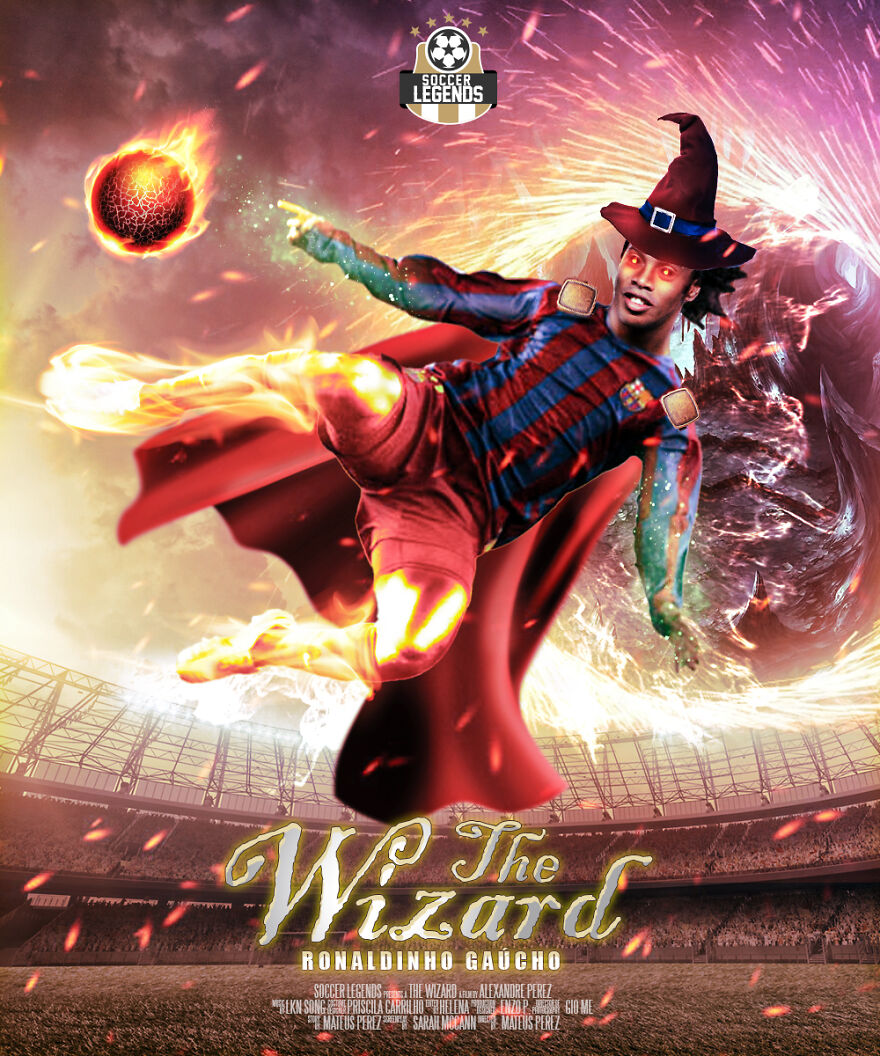 I Created 40 Posters For Legendary Soccer Players