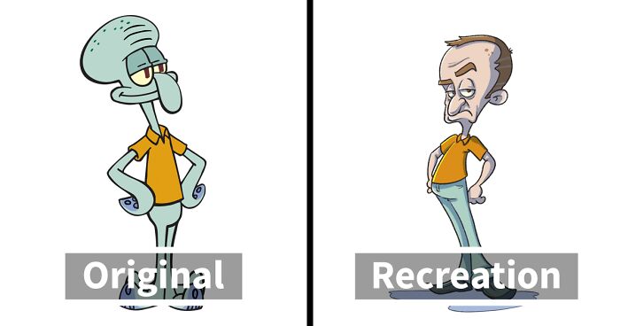 I Illustrated What Spongebob Characters Would Look Like As Humans (10 Pics)