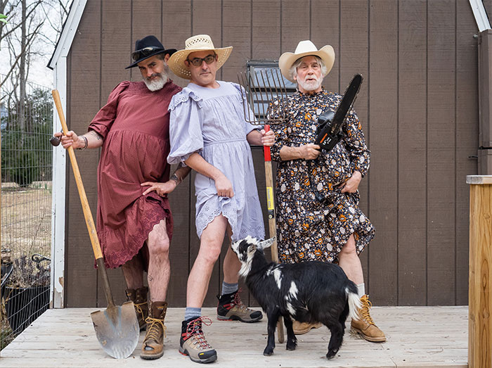 We Were Bored And Sad In Lockdown So We Did A Silly Photoshoot In The Viral Target Dresses (26 Pics)