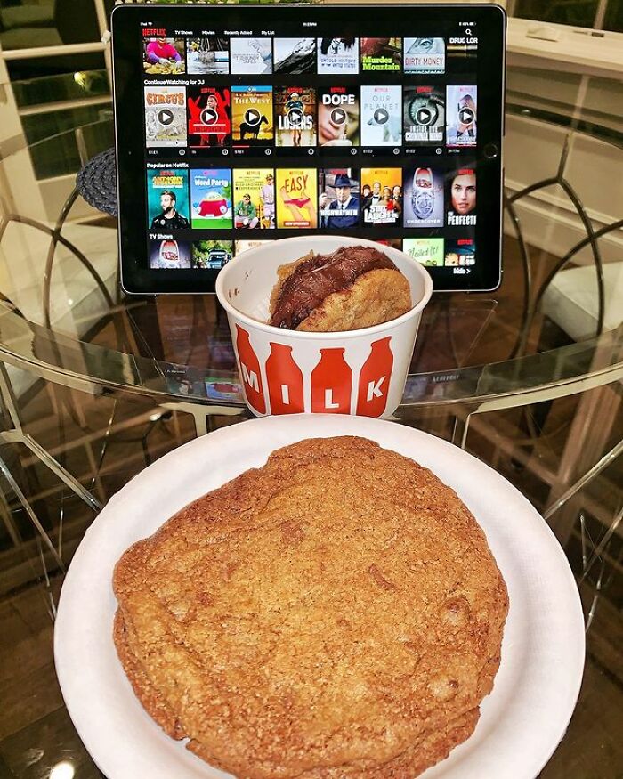 Chocolate Cookie And Chocolate Fudge Ice Cream Sandwich