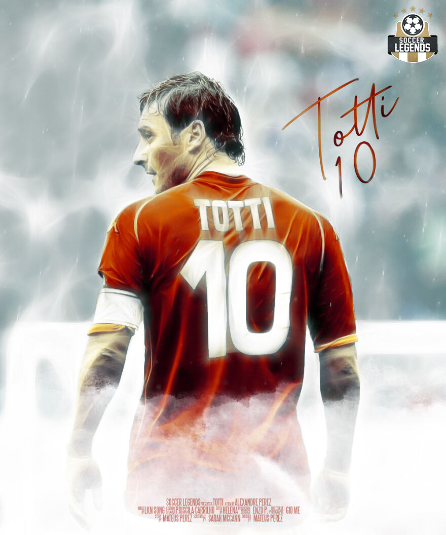 I Created 40 Posters For Legendary Soccer Players