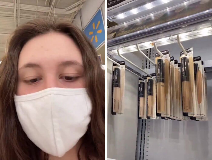TikToker Accuses Walmart Of Being Racist For Putting Security Tags Only On Darker Shades Of Makeup, Some People Suggest Other Explanations