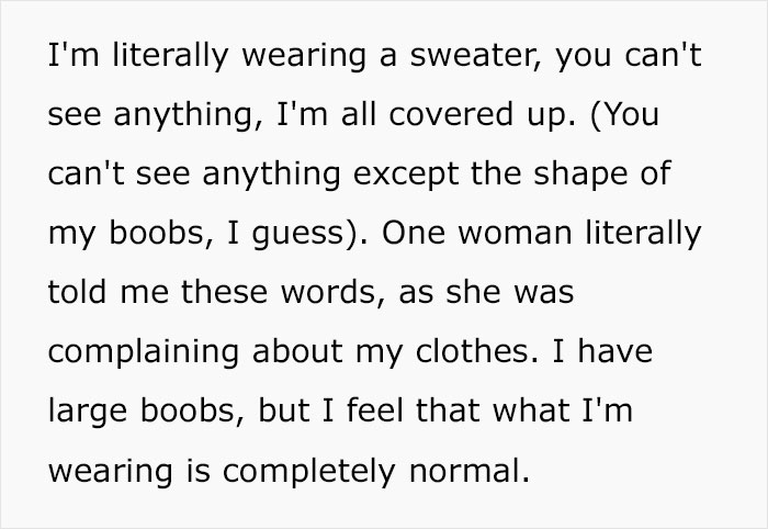 Woman Doesn't Wear A Bra At Work Despite Her Coworkers Complaining, Asks If She's Being A Jerk