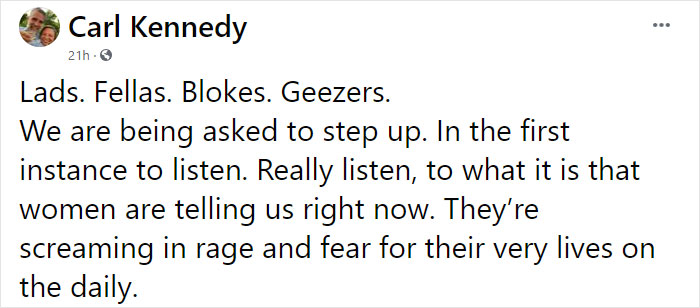 Men Are Questioning How They Can Help Women Feel Safer After The Tragic Disappearance Of Sarah Everard