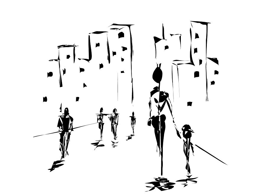 I Draw With A Filler Pen...