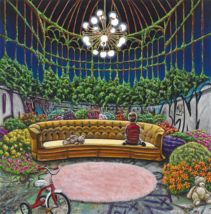 Wheel Of Fortune, Oil On Panel