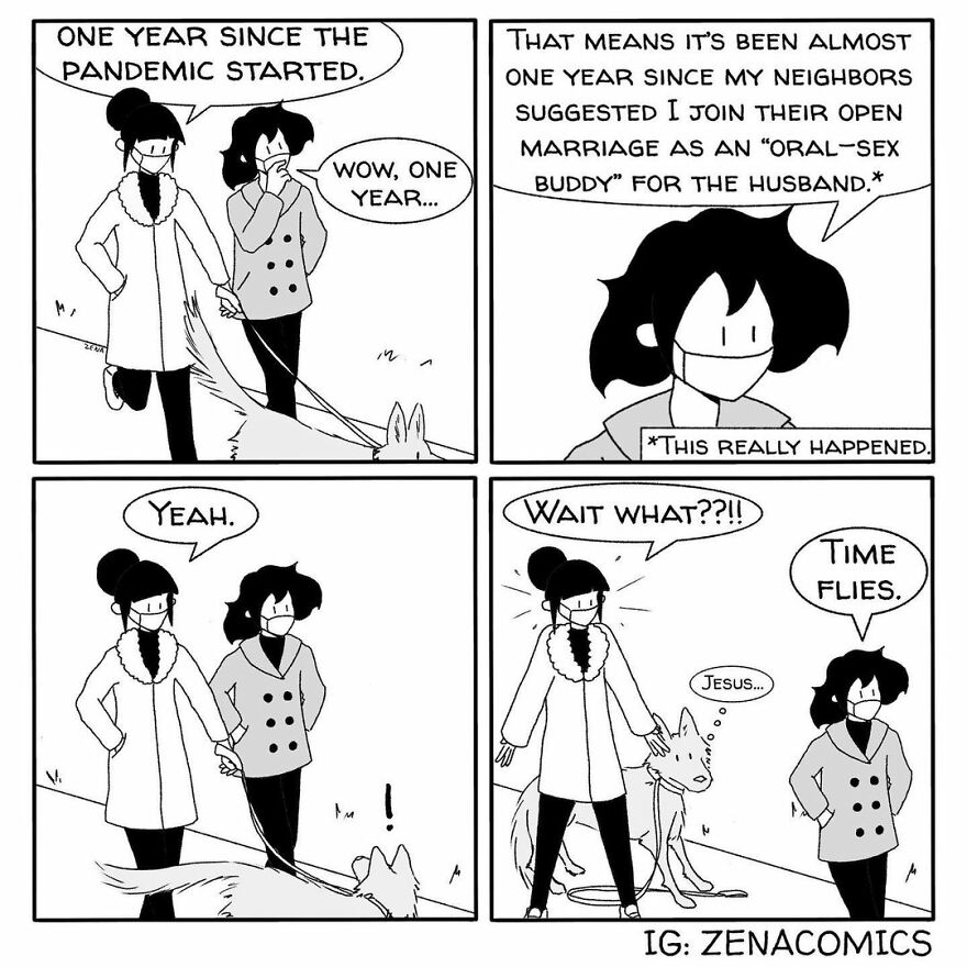 10 Comics Drawn By A (Very Single) Woman During The Global Pandemic (Zena)