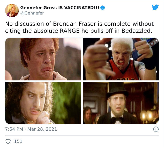 Brendan Fraser Is Trending On Twitter Simply For Being Wholesome (Xx Tweets)