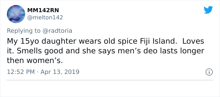 Women Wish There Was Old Spice Women’s Deodorant, Come Up With A Name, And Old Spice Deliver