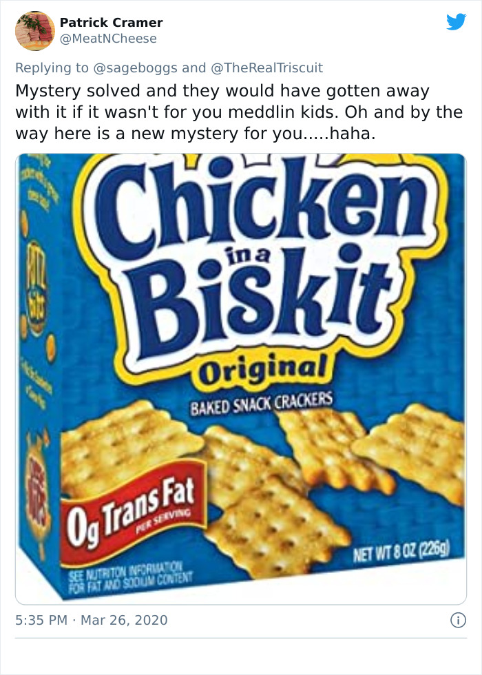 Cracker Brand &ldquo;Triscuit&rdquo; Rewarded Man For Explaining The Real Meaning Of Its Name