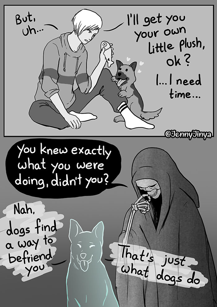 Artist Who Makes People Cry With Her Comics Released A Sequel To 'Little Fish' About The Spirit Of A Dog Visiting Its Owner Who Got A New Puppy Artist Who Makes People Cry With Her Comics Released A Sequel To 'Little Fish' About The Spirit Of A Dog Visiting Its Owner Who Got A New Puppy