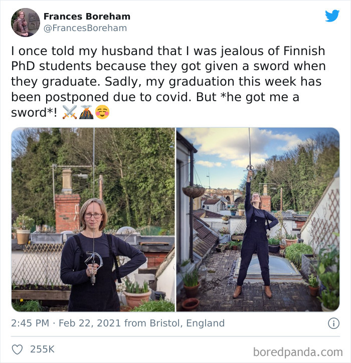 This Lady Getting A PhD Graduation Postponed But Also Getting A Graduation Gift From Her Husband