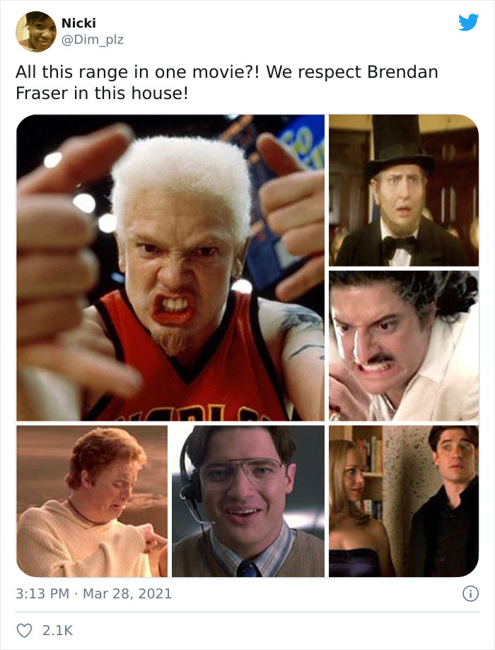 Brendan Fraser Is Trending On Twitter Simply For Being Wholesome (Xx Tweets)