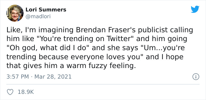 Brendan Fraser Is Trending On Twitter Simply For Being Wholesome (Xx Tweets)