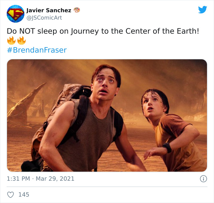 Brendan Fraser Is Trending On Twitter Simply For Being Wholesome (Xx Tweets)