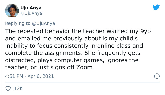 4th Grader Gets Sent To Detention Via Zoom, Mother Starts A Viral Twitter Thread Explaining How Ridiculous That Is