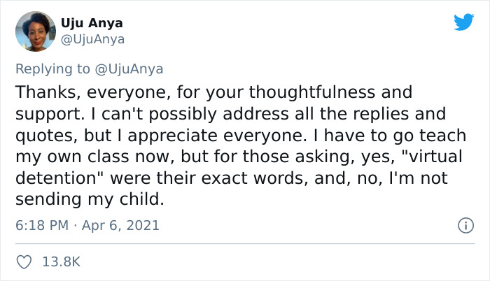 4th Grader Gets Sent To Detention Via Zoom, Mother Starts A Viral Twitter Thread Explaining How Ridiculous That Is 4th Grader Gets Sent To Detention Via Zoom, Mother Starts A Viral Twitter Thread Explaining How Ridiculous That Is