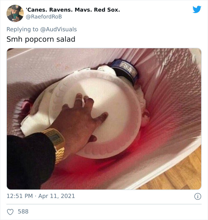 A Popcorn Salad Recipe Went Viral With 3M Views On Twitter, Yet For All The Wrong Reasons A Popcorn Salad Recipe Went Viral With 3M Views On Twitter, Yet For All The Wrong Reasons