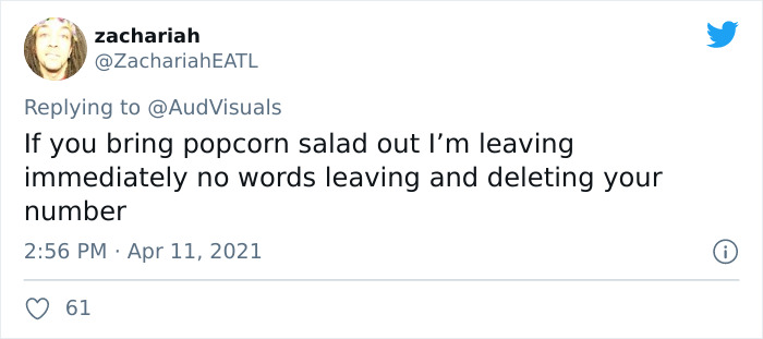 A Popcorn Salad Recipe Went Viral With 3M Views On Twitter, Yet For All The Wrong Reasons A Popcorn Salad Recipe Went Viral With 3M Views On Twitter, Yet For All The Wrong Reasons