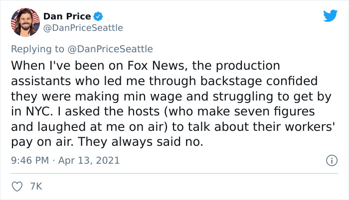 Fox News Mocked This CEO For Raising His Employees' Minimum Wage And Cutting His Own, He Rubs His Success In Their Face 6 Years Later Fox News Mocked This CEO For Raising His Employees' Minimum Wage And Cutting His Own, He Rubs His Success In Their Face 6 Years Later