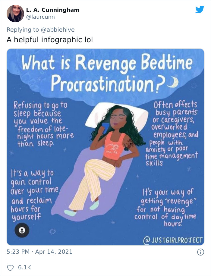 Staying Up Late A Lot Might Mean You&rsquo;re Affected By Revenge Bedtime Procrastination, And This Twitter User Went Viral For Explaining Why