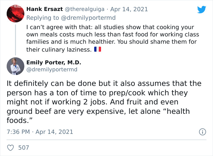 A Tweet Saying That Unhealthy Food Is Cheaper Sparks A Discussion In The Comments A Tweet Saying That Unhealthy Food Is Cheaper Sparks A Discussion In The Comments