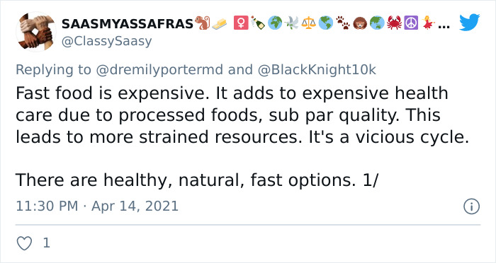 A Tweet Saying That Unhealthy Food Is Cheaper Sparks A Discussion In The Comments A Tweet Saying That Unhealthy Food Is Cheaper Sparks A Discussion In The Comments
