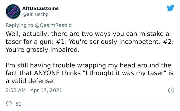 In This Viral Thread, This Policeman Calls Out Lazy Cops Who Pretend To 'Mistake' Guns For Tasers In This Viral Thread, This Policeman Calls Out Lazy Cops Who Pretend To 'Mistake' Guns For Tasers