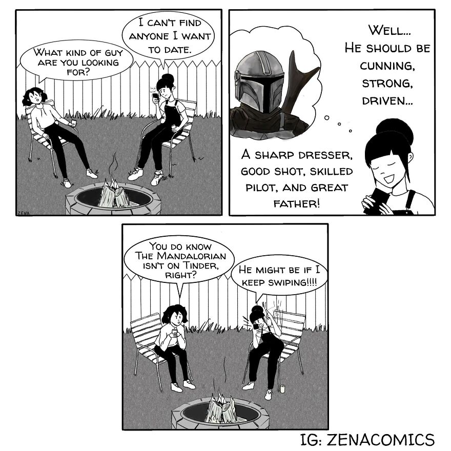 10 Comics Drawn By A (Very Single) Woman During The Global Pandemic (Zena)