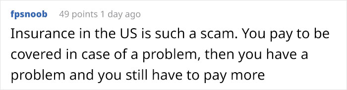 Person Starts A Discussion Online After Having To Pay $8k For Going To The Hospital For A Hurting Arm Despite Being Insured