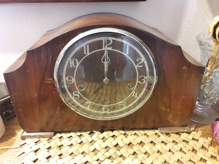 The Clock My Grandfather Got For His Parents When He Was A Teen