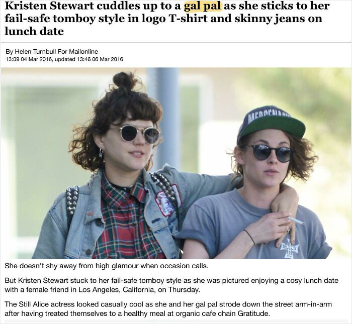 Aww, Such Gal Pals! Absolutely Nothing Gay Here, No Sir!