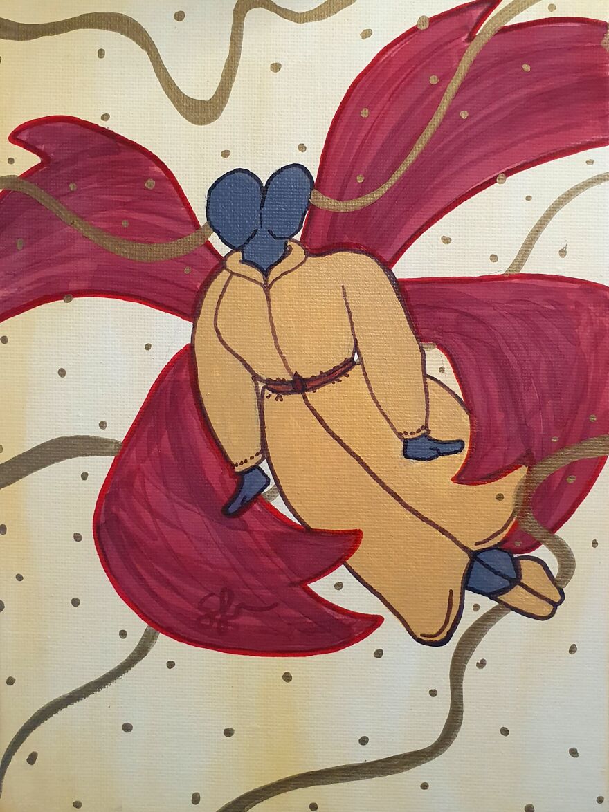 A Rorschach Test Made Me Paint This