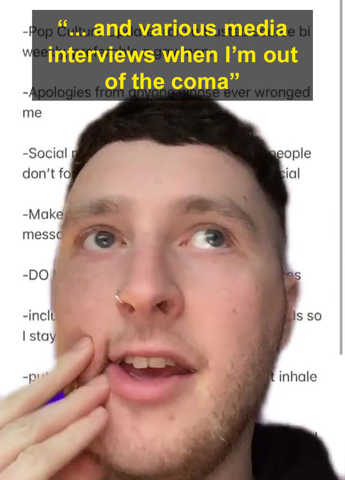 People Are Cracking Up At This Guy’s List Of Rules For People To Follow In Case He’s Ever In A Coma People Are Cracking Up At This Guy’s List Of Rules For People To Follow In Case He’s Ever In A Coma