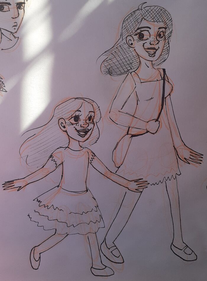 A Character Of Mine With Her Little Sister!