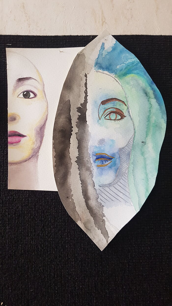 Same Face, Two Styles. Bad Photo. First Post On Bp .