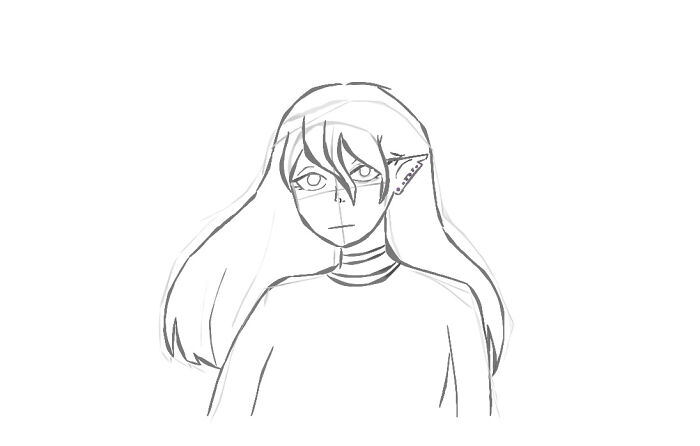 An Old Sketch From A While Ago. I'm Not Too Sure What To Name Her Tho....