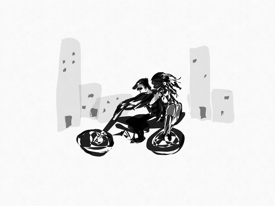 I Draw With A Filler Pen...