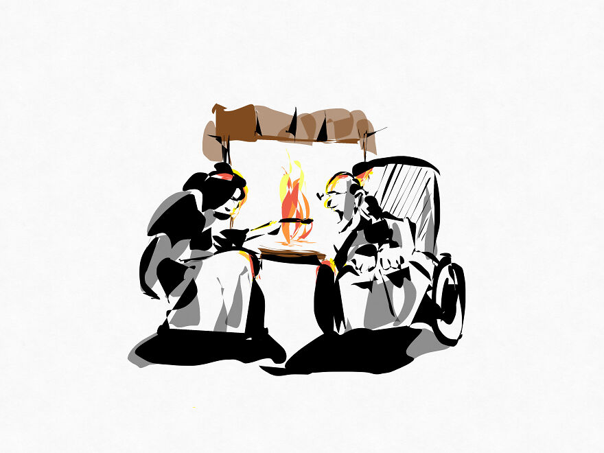 I Draw With A Filler Pen...