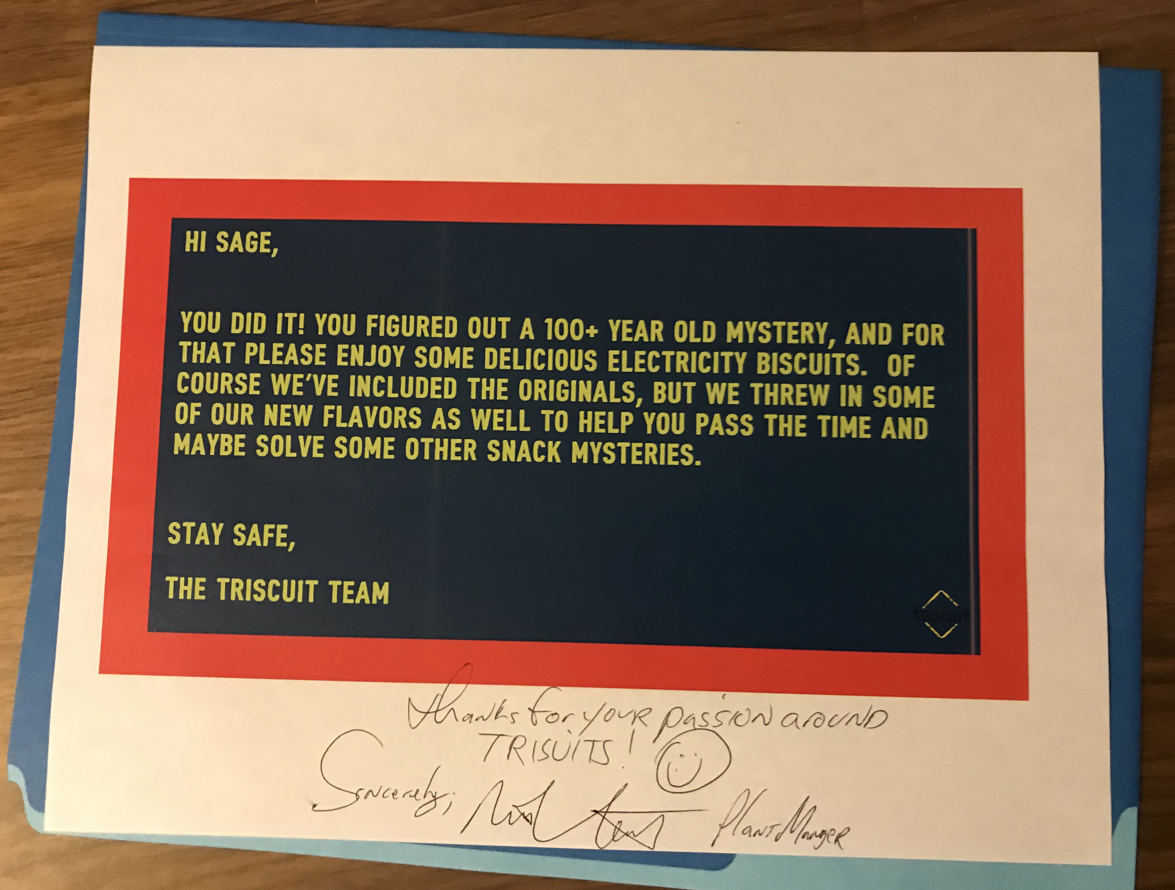 Cracker Brand &ldquo;Triscuit&rdquo; Rewarded Man For Explaining The Real Meaning Of Its Name