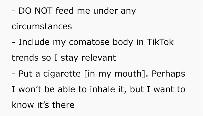 People Are Cracking Up At This Guy&rsquo;s List Of Rules For People To Follow In Case He&rsquo;s Ever In A Coma