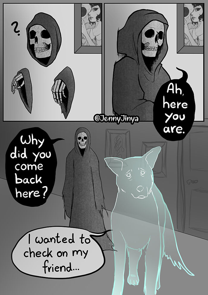 Artist Who Makes People Cry With Her Comics Released A Sequel To 'Little Fish' About The Spirit Of A Dog Visiting Its Owner Who Got A New Puppy Artist Who Makes People Cry With Her Comics Released A Sequel To 'Little Fish' About The Spirit Of A Dog Visiting Its Owner Who Got A New Puppy