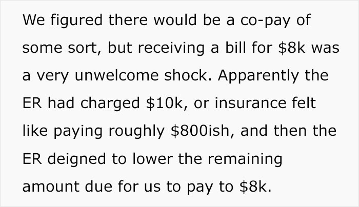 Person Starts A Discussion Online After Having To Pay $8k For Going To The Hospital For A Hurting Arm Despite Being Insured