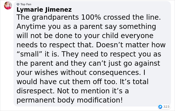 Grandparents Pierce Baby's Ears Behind The Parents' Back And Are Then Mad They Don't Get To Babysit Anymore Grandparents Pierce Baby's Ears Behind The Parents' Back And Are Then Mad They Don't Get To Babysit Anymore