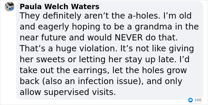 Grandparents Pierce Baby's Ears Behind The Parents' Back And Are Then Mad They Don't Get To Babysit Anymore