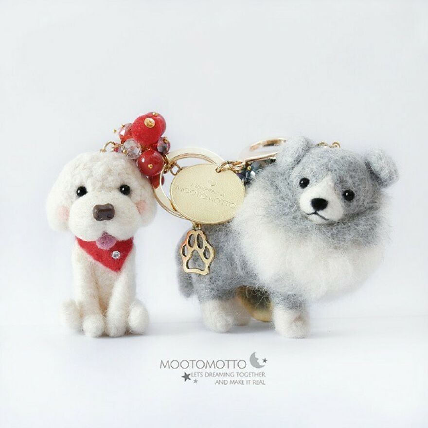 Happy Monday!🍏😄💕
#toylookseriesmootomotto Mootomotto #needlefelted #ニードルフェルト