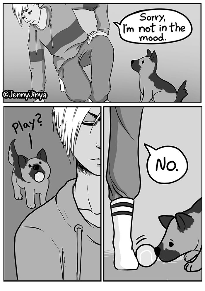 Artist Who Makes People Cry With Her Comics Released A Sequel To 'Little Fish' About The Spirit Of A Dog Visiting Its Owner Who Got A New Puppy Artist Who Makes People Cry With Her Comics Released A Sequel To 'Little Fish' About The Spirit Of A Dog Visiting Its Owner Who Got A New Puppy