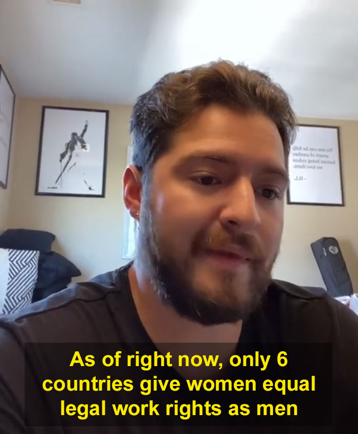 A Video Of A Man Sharing Some Hard-To-Believe Statistics Showing How The World Is Unfair To Women Goes Viral With 2.4M Likes A Video Of A Man Sharing Some Hard-To-Believe Statistics Showing How The World Is Unfair To Women Goes Viral With 2.4M Likes