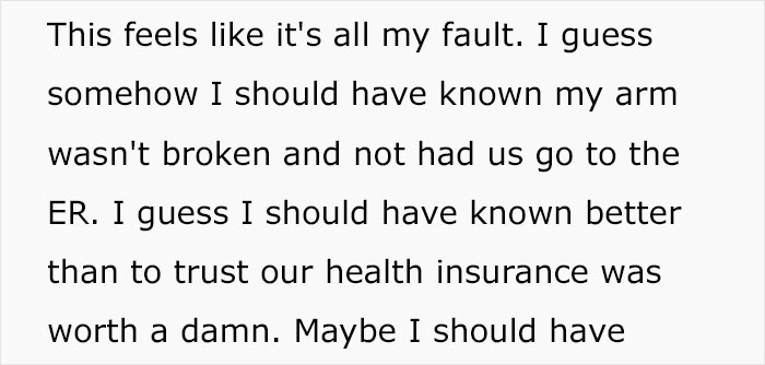 Person Starts A Discussion Online After Having To Pay $8k For Going To The Hospital For A Hurting Arm Despite Being Insured Person Starts A Discussion Online After Having To Pay $8k For Going To The Hospital For A Hurting Arm Despite Being Insured
